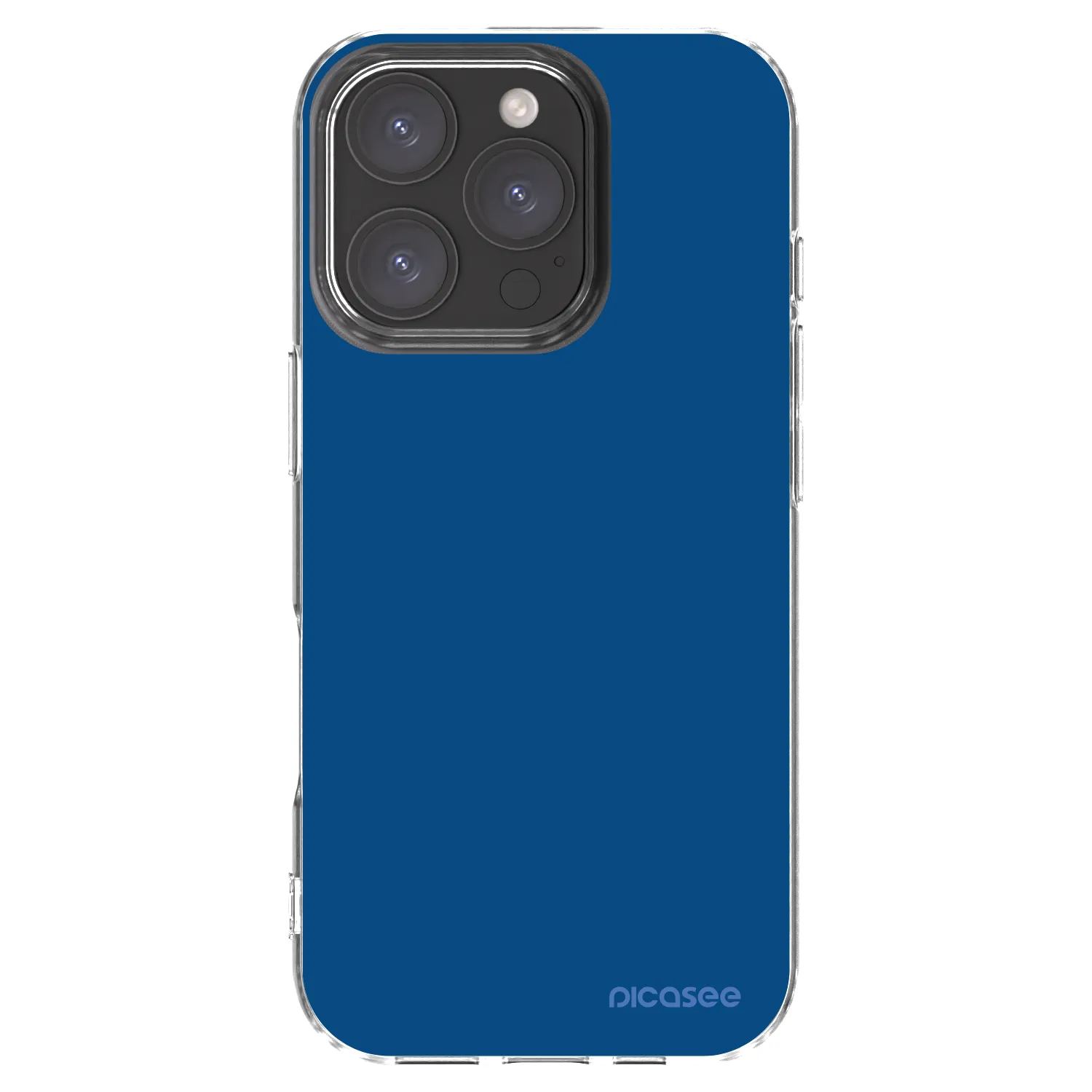 Picasee husă transparentă din silicon pentru Apple iPhone 16 Pro - Navy Blue