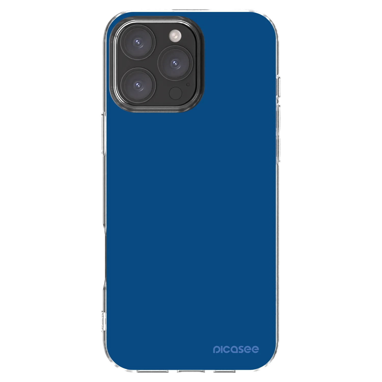 Picasee husă transparentă din silicon pentru Apple iPhone 16 Pro Max - Navy Blue