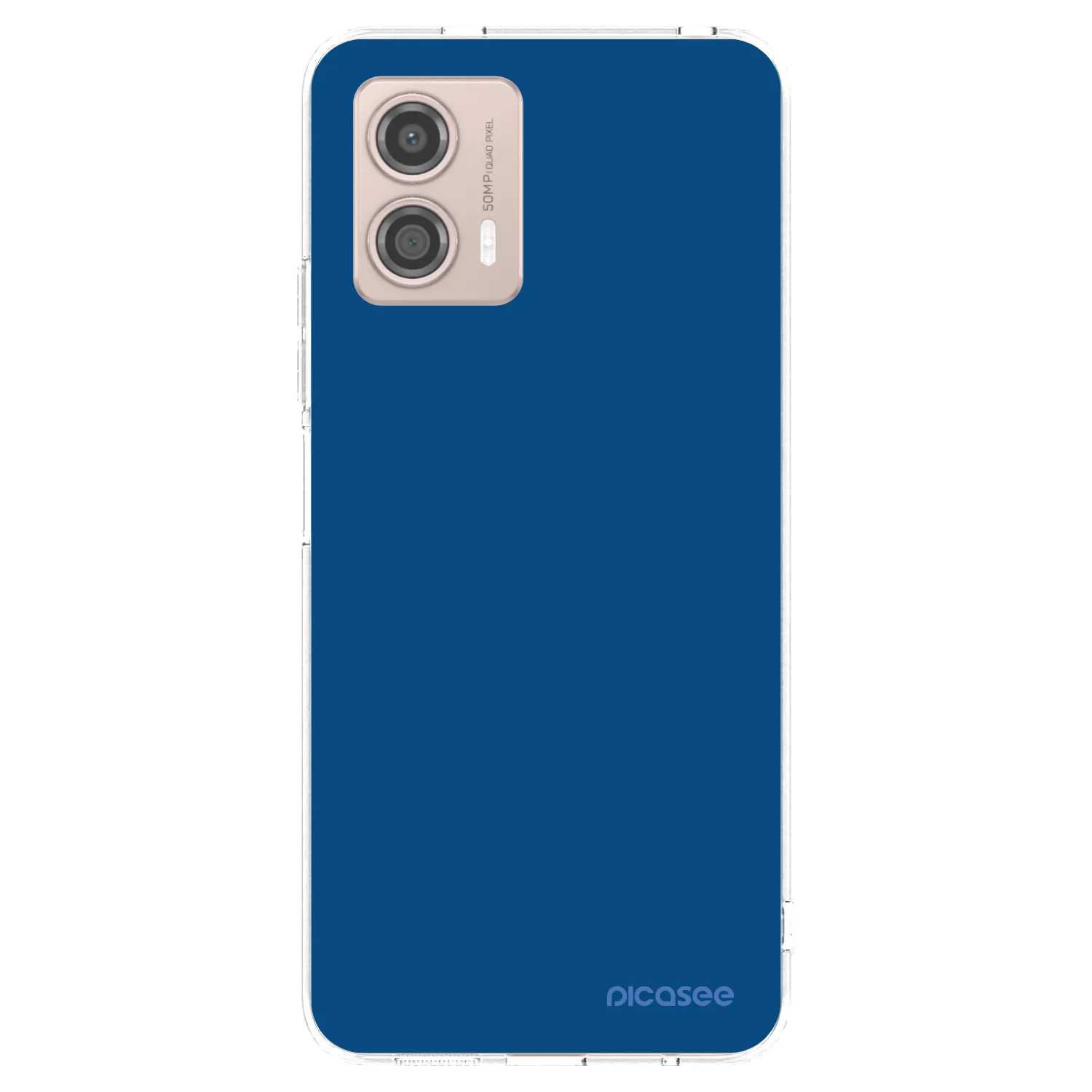 Picasee husă transparentă din silicon pentru Motorola Moto G53 5G - Navy Blue