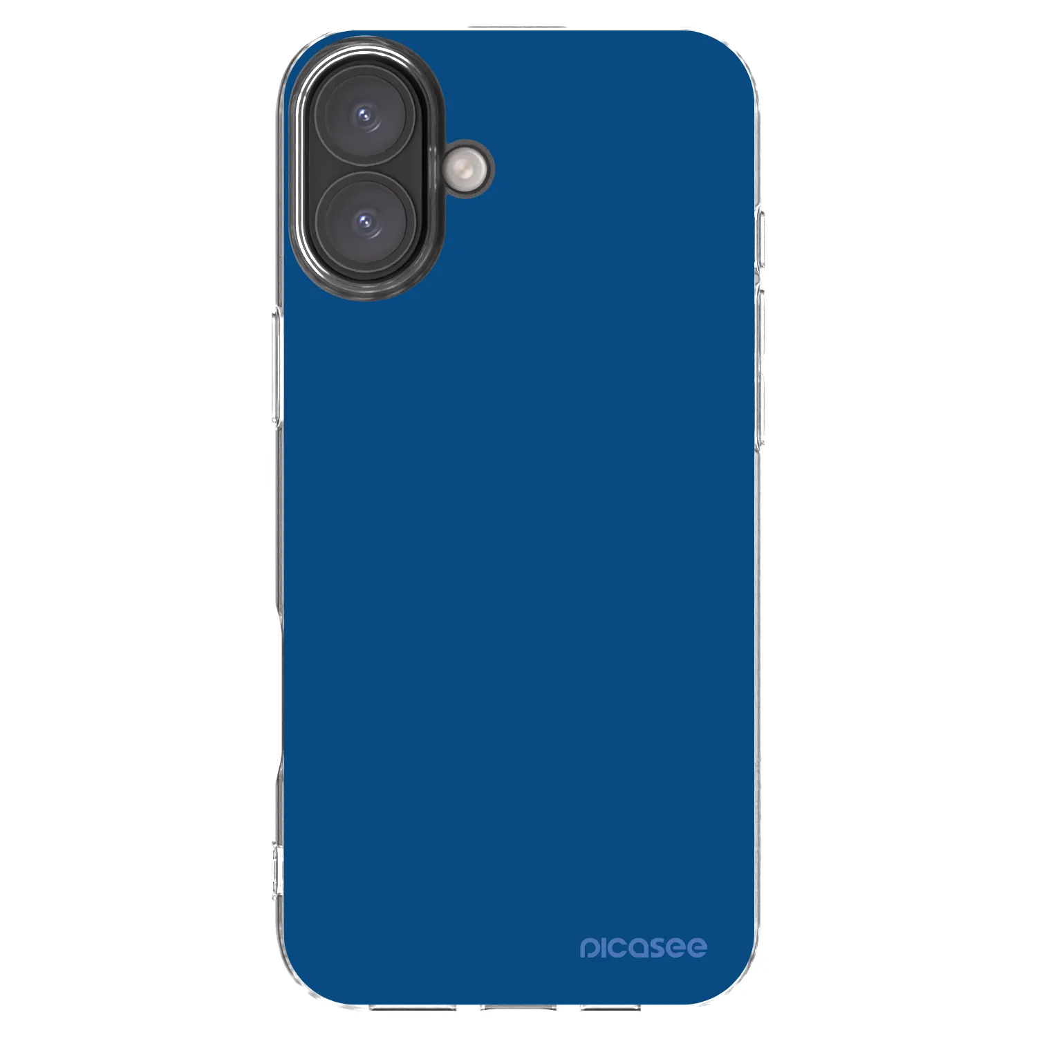 Picasee husă transparentă din silicon pentru Apple iPhone 16 Plus - Navy Blue