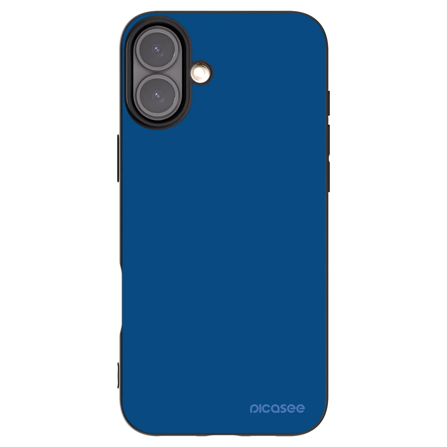 Picasee husă neagră din silicon pentru Apple iPhone 16 Plus - Navy Blue