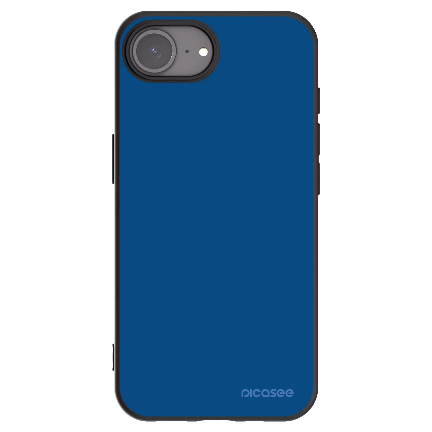 Picasee husă neagră din silicon pentru Apple iPhone 16e - Navy Blue