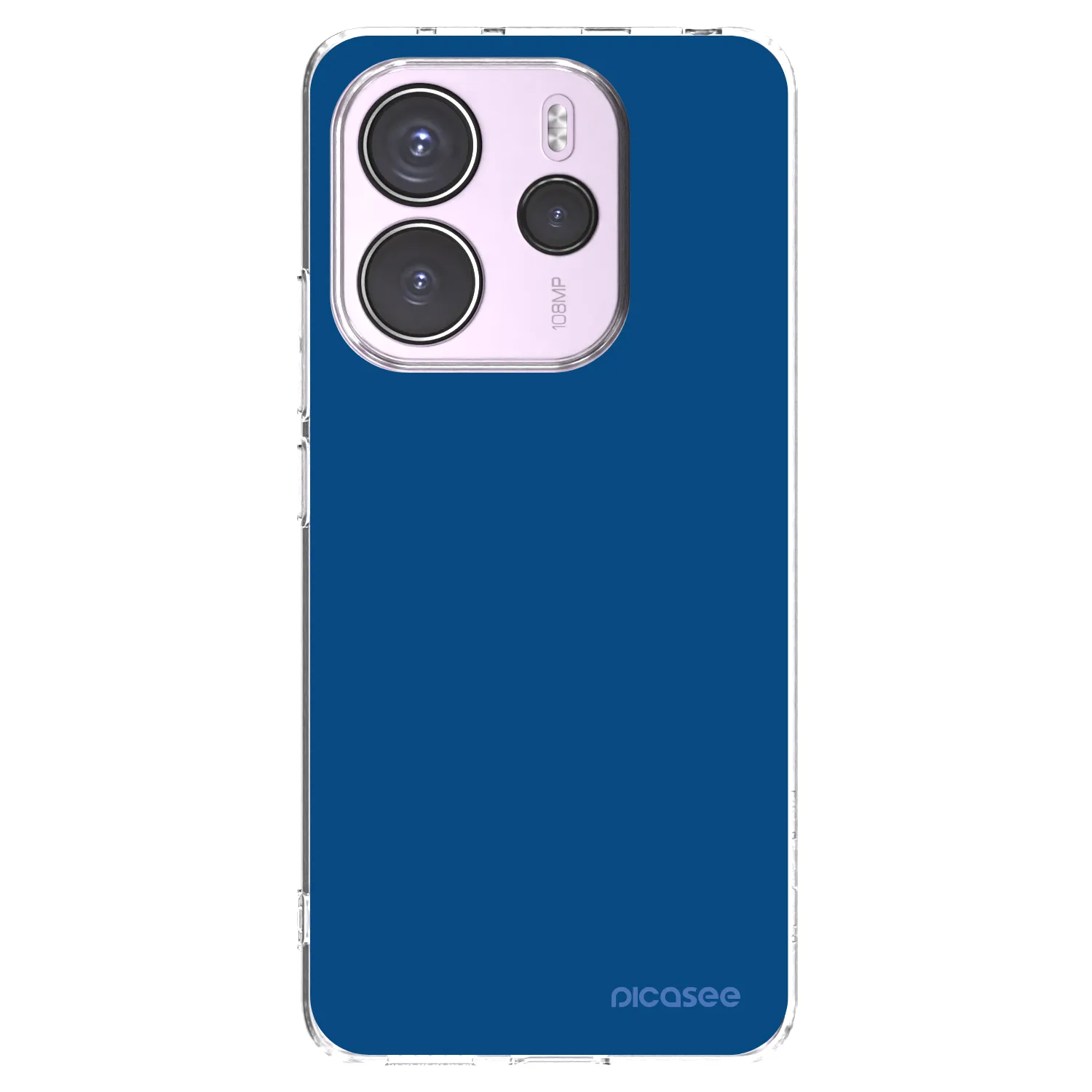 Picasee husă transparentă din silicon pentru Xiaomi Redmi Note 14 4G - Navy Blue