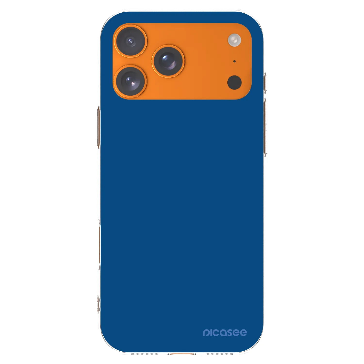 Picasee husă transparentă din silicon pentru Apple iPhone 17 Pro Max - Navy Blue