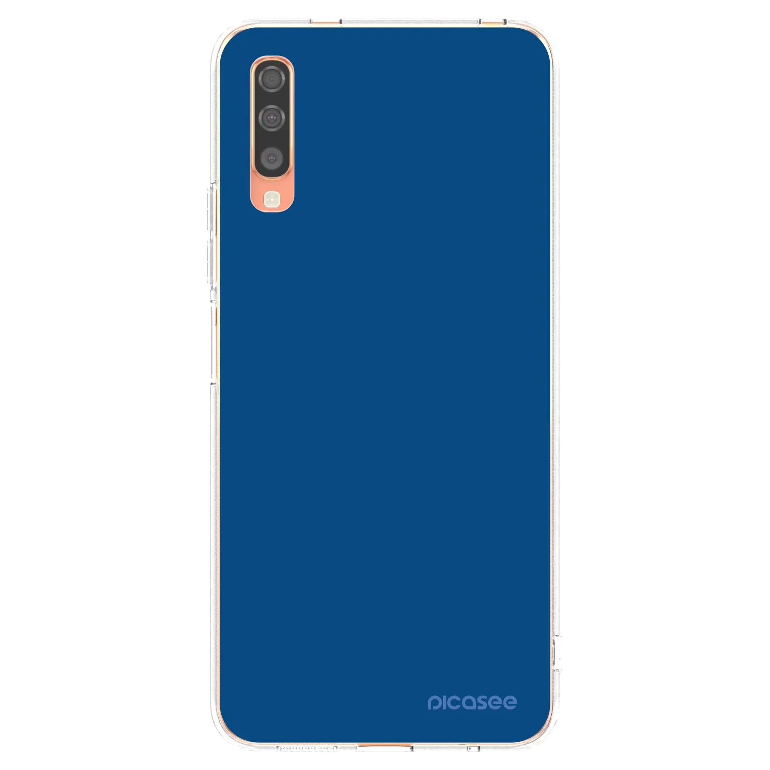 Picasee husă transparentă din silicon pentru Samsung Galaxy A70 A705F - Navy Blue
