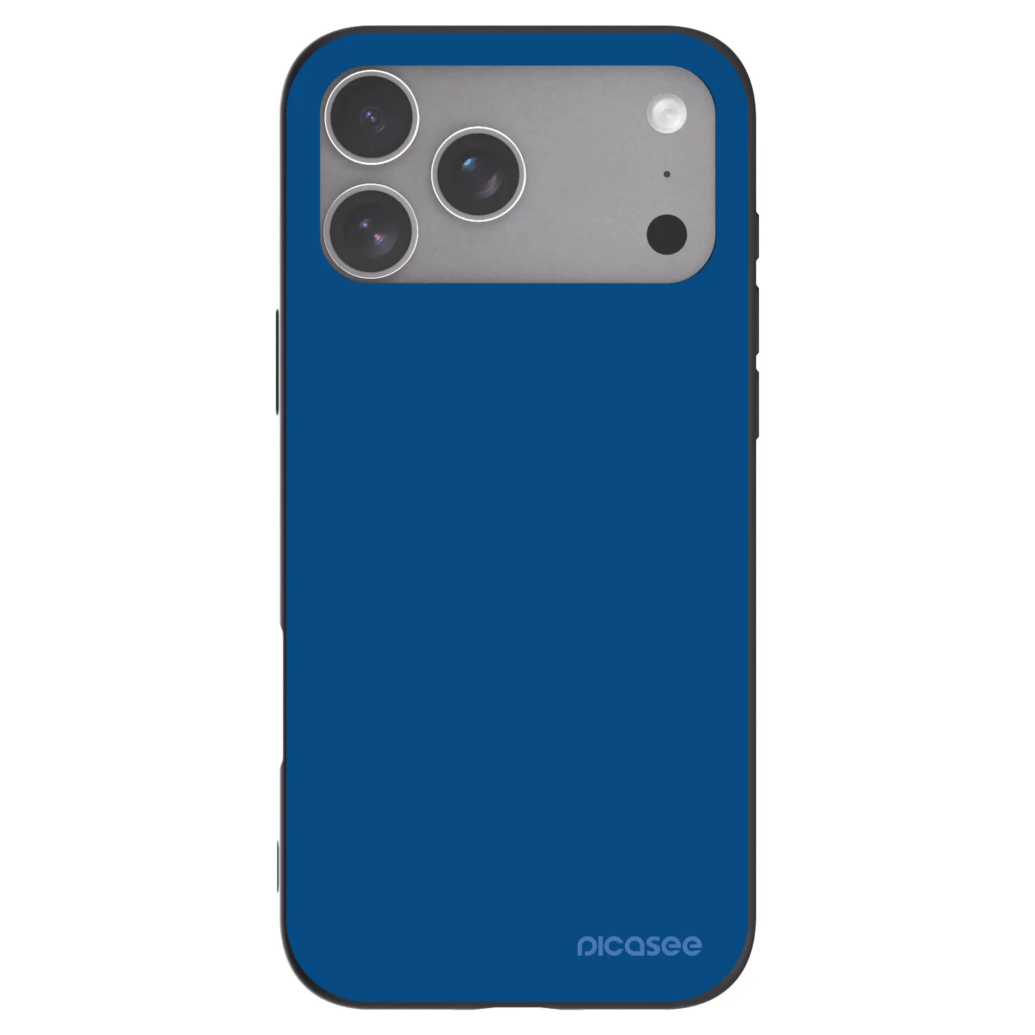 Picasee husă neagră din silicon pentru Apple iPhone 18 Pro Max - Navy Blue