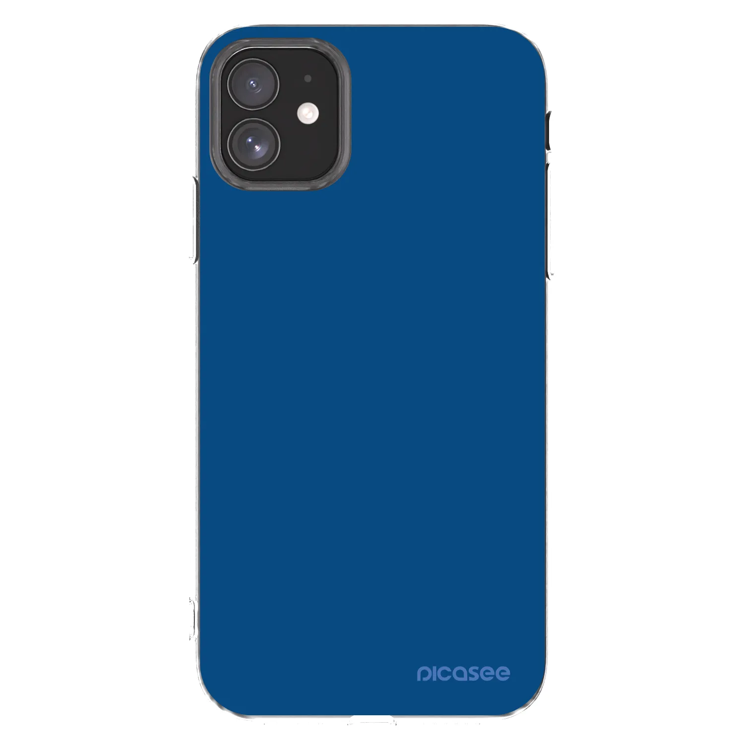 Picasee husă transparentă din silicon pentru Apple iPhone 11 - Navy Blue