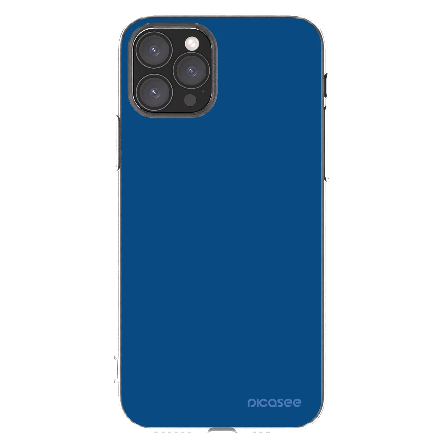 Picasee husă transparentă din silicon pentru Apple iPhone 11 Pro - Navy Blue