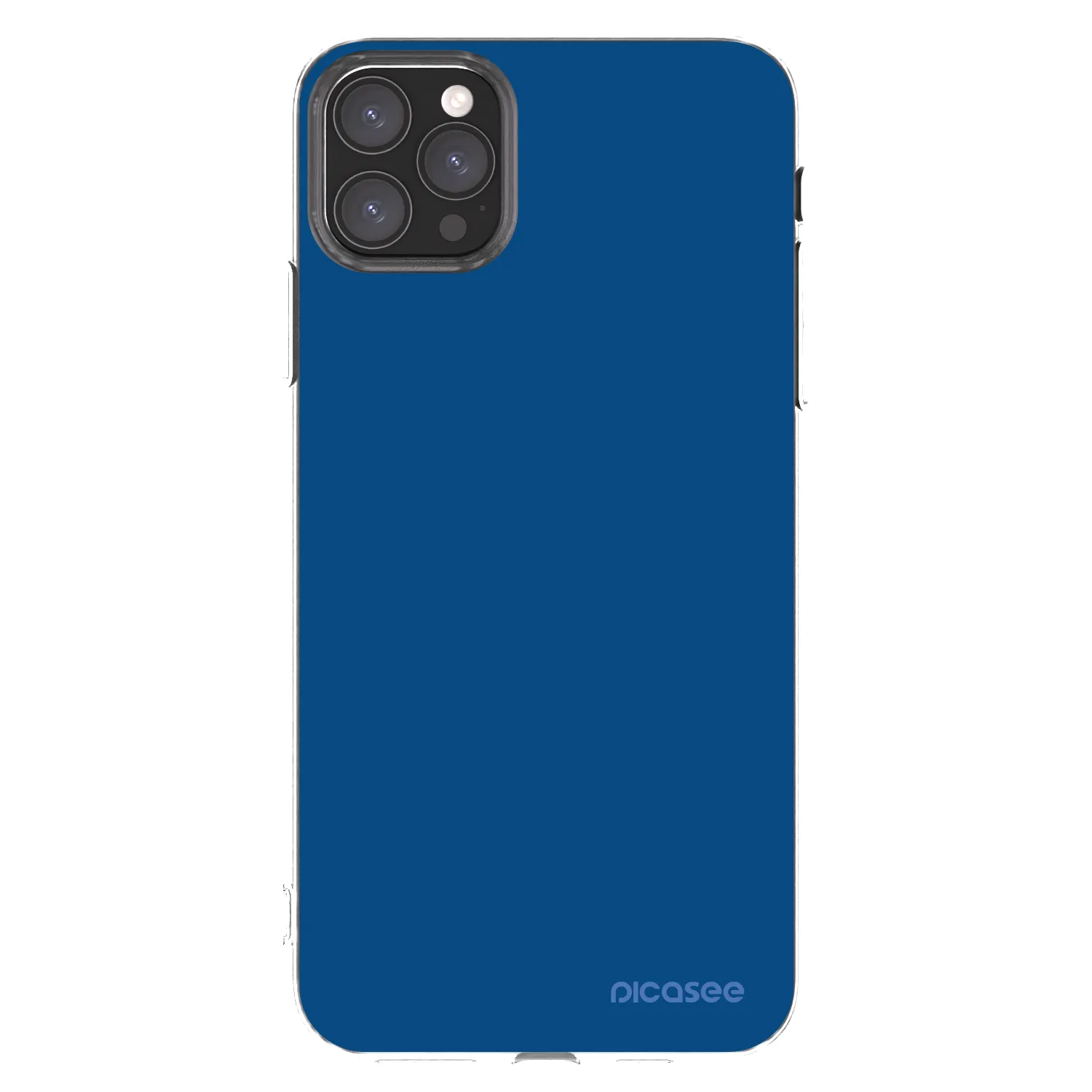 Picasee husă transparentă din silicon pentru Apple iPhone 11 Pro Max - Navy Blue