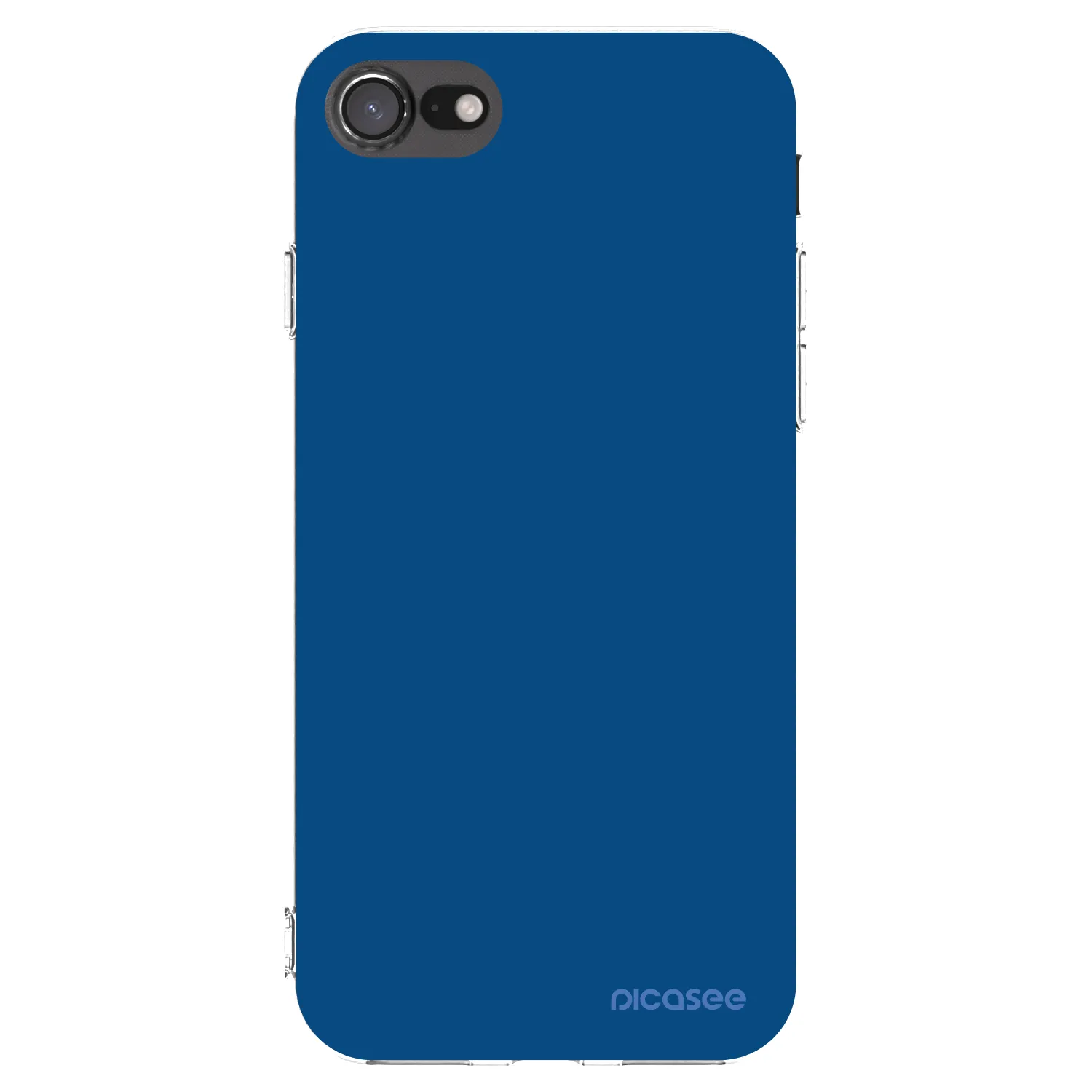 Picasee husă transparentă din silicon pentru Apple iPhone 8 - Navy Blue