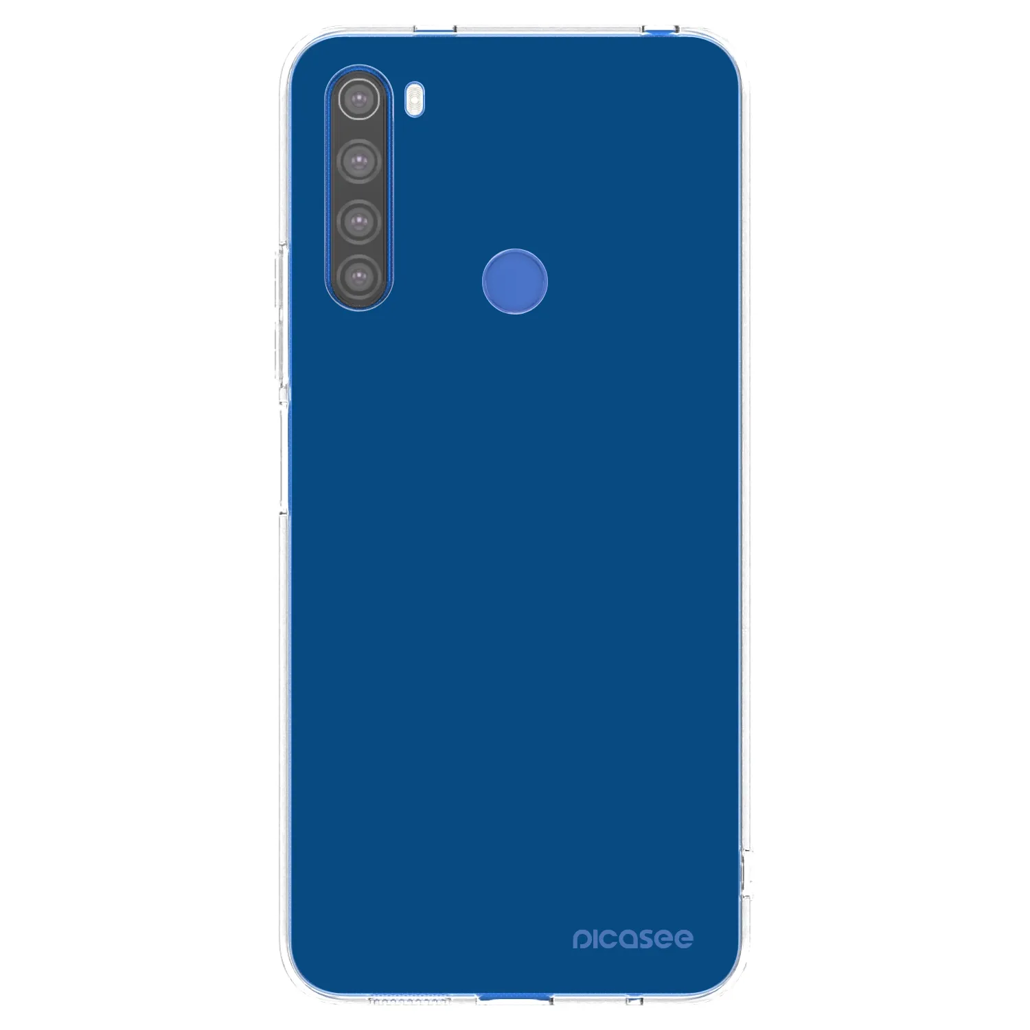 Picasee husă transparentă din silicon pentru Xiaomi Redmi Note 8T - Navy Blue