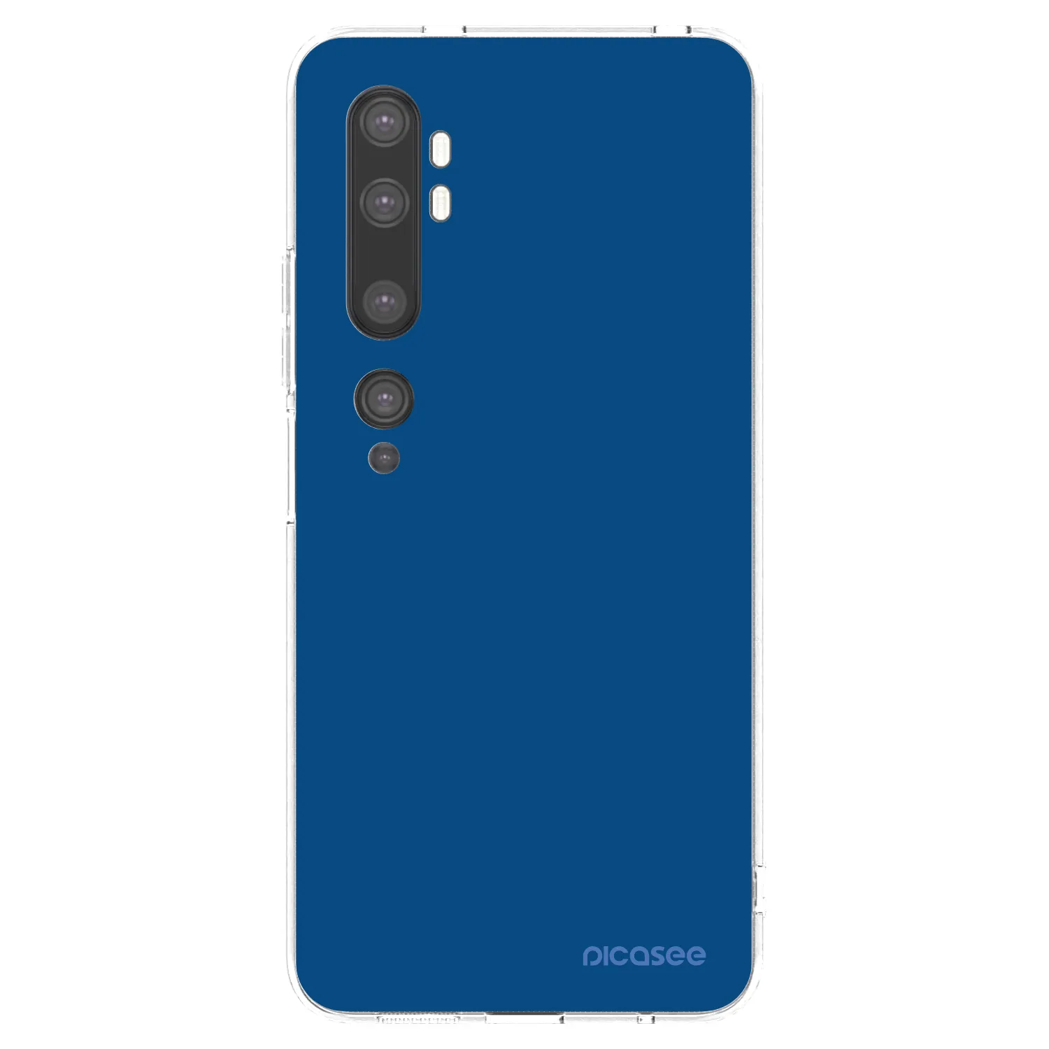 Picasee husă transparentă din silicon pentru Xiaomi Mi Note 10 (Pro) - Navy Blue