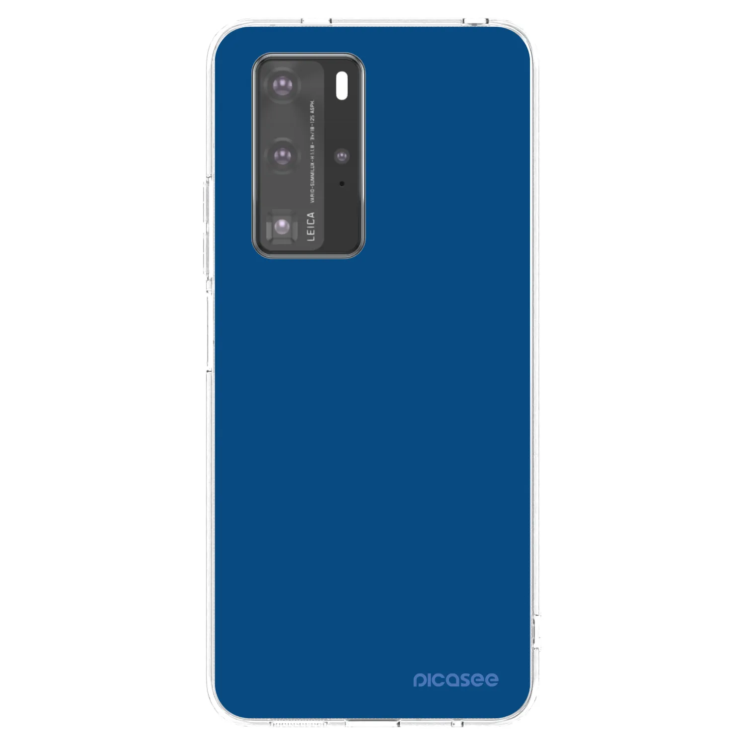 Picasee husă transparentă din silicon pentru Huawei P40 Pro - Navy Blue