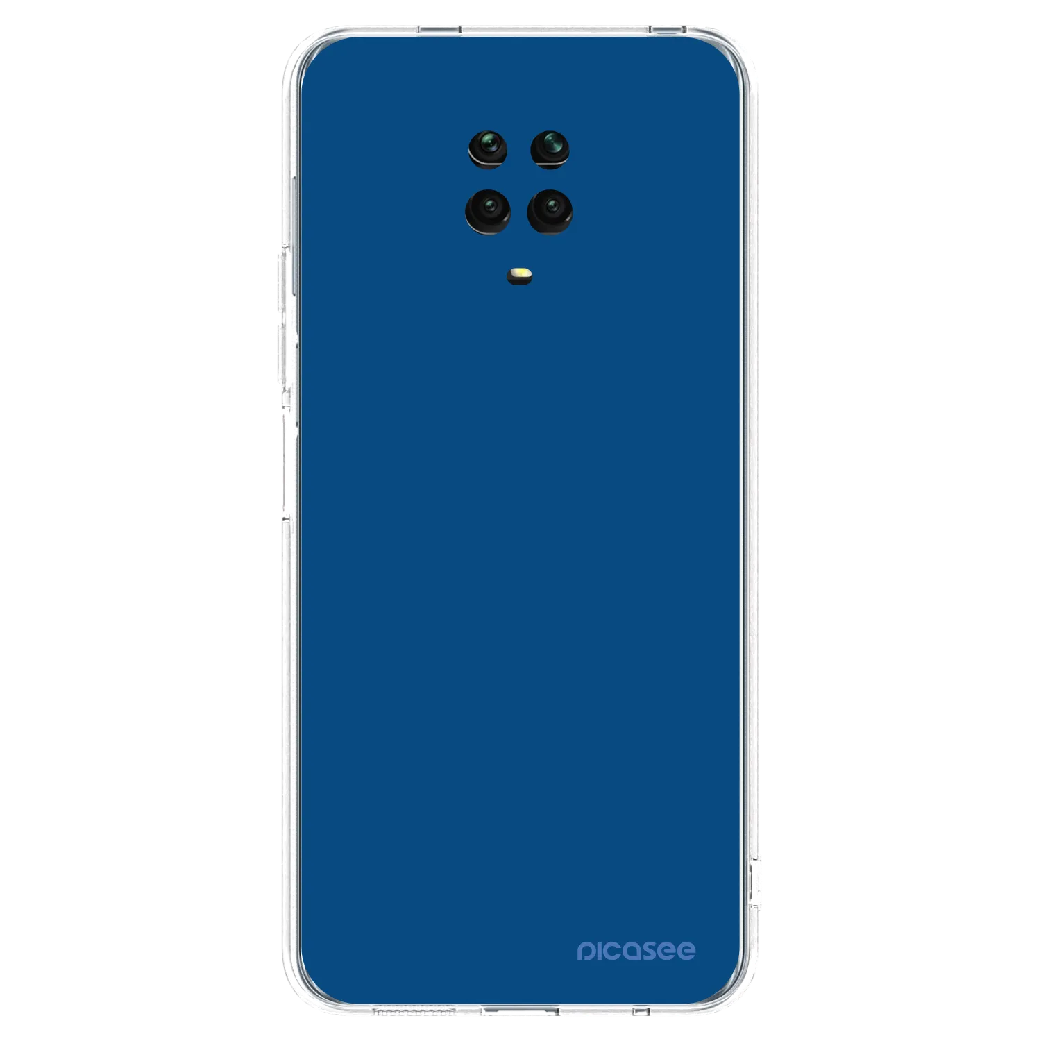 Picasee husă transparentă din silicon pentru Xiaomi Redmi Note 9S - Navy Blue