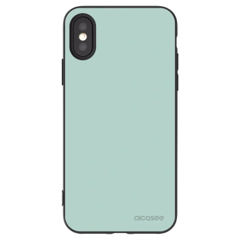 Picasee husă neagră din silicon pentru Apple iPhone X/XS - Pastel Charm