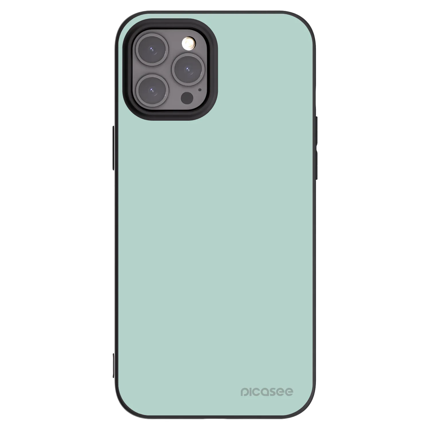 Picasee husă neagră din silicon pentru Apple iPhone 12 Pro Max - Pastel Charm