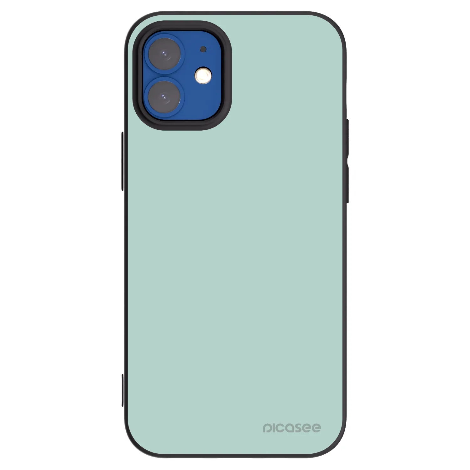 Picasee husă neagră din silicon pentru Apple iPhone 12 mini - Pastel Charm