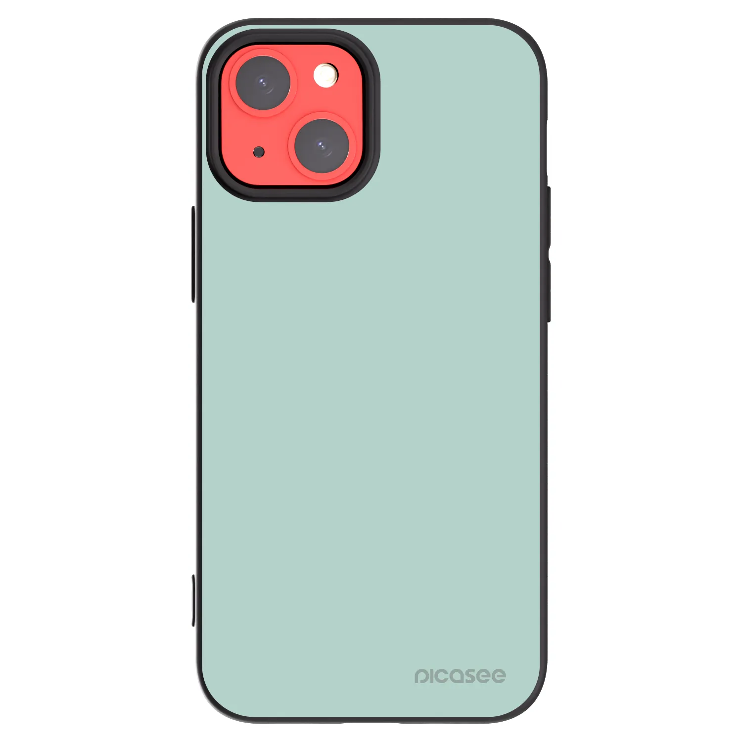 Picasee husă neagră din silicon pentru Apple iPhone 13 mini - Pastel Charm