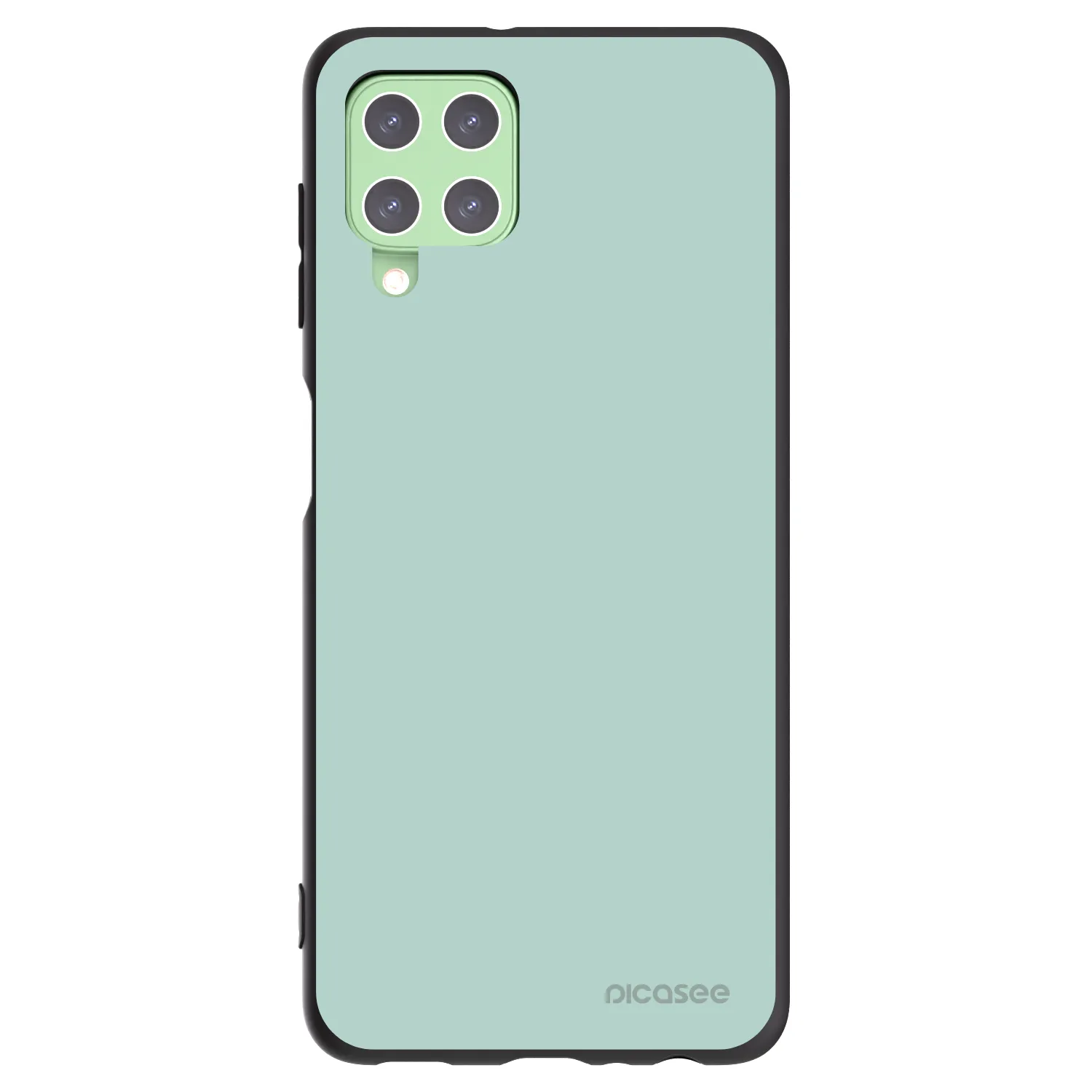 Picasee husă neagră din silicon pentru Samsung Galaxy A22 A225F 4G - Pastel Charm