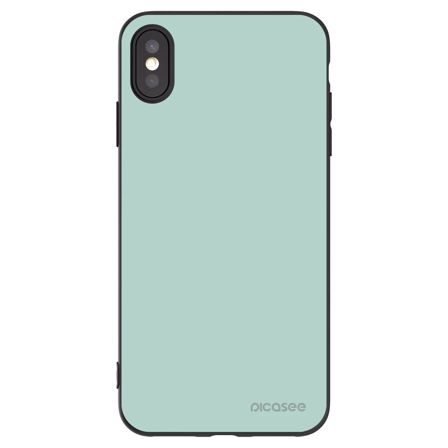 Picasee husă neagră din silicon pentru Apple iPhone XS Max - Pastel Charm