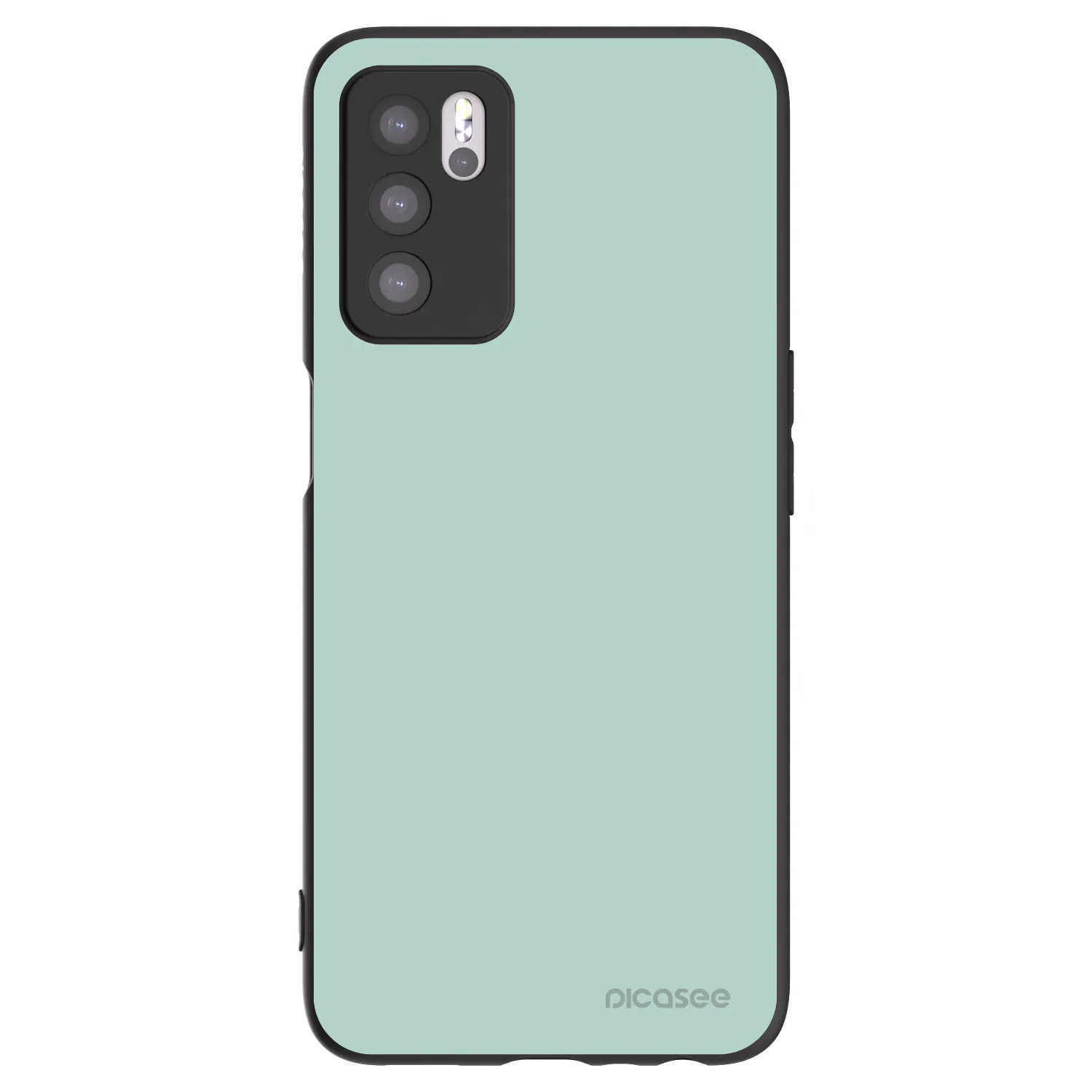 Picasee husă neagră din silicon pentru OPPO A16s - Pastel Charm