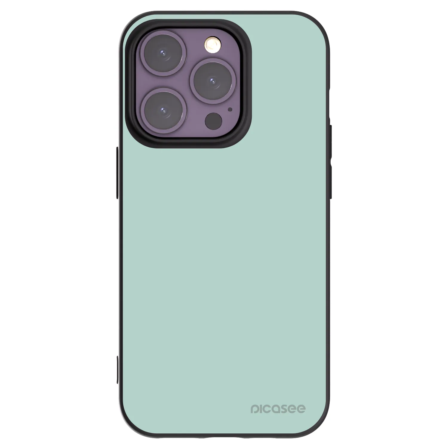 Picasee husă neagră din silicon pentru Apple iPhone 14 Pro - Pastel Charm