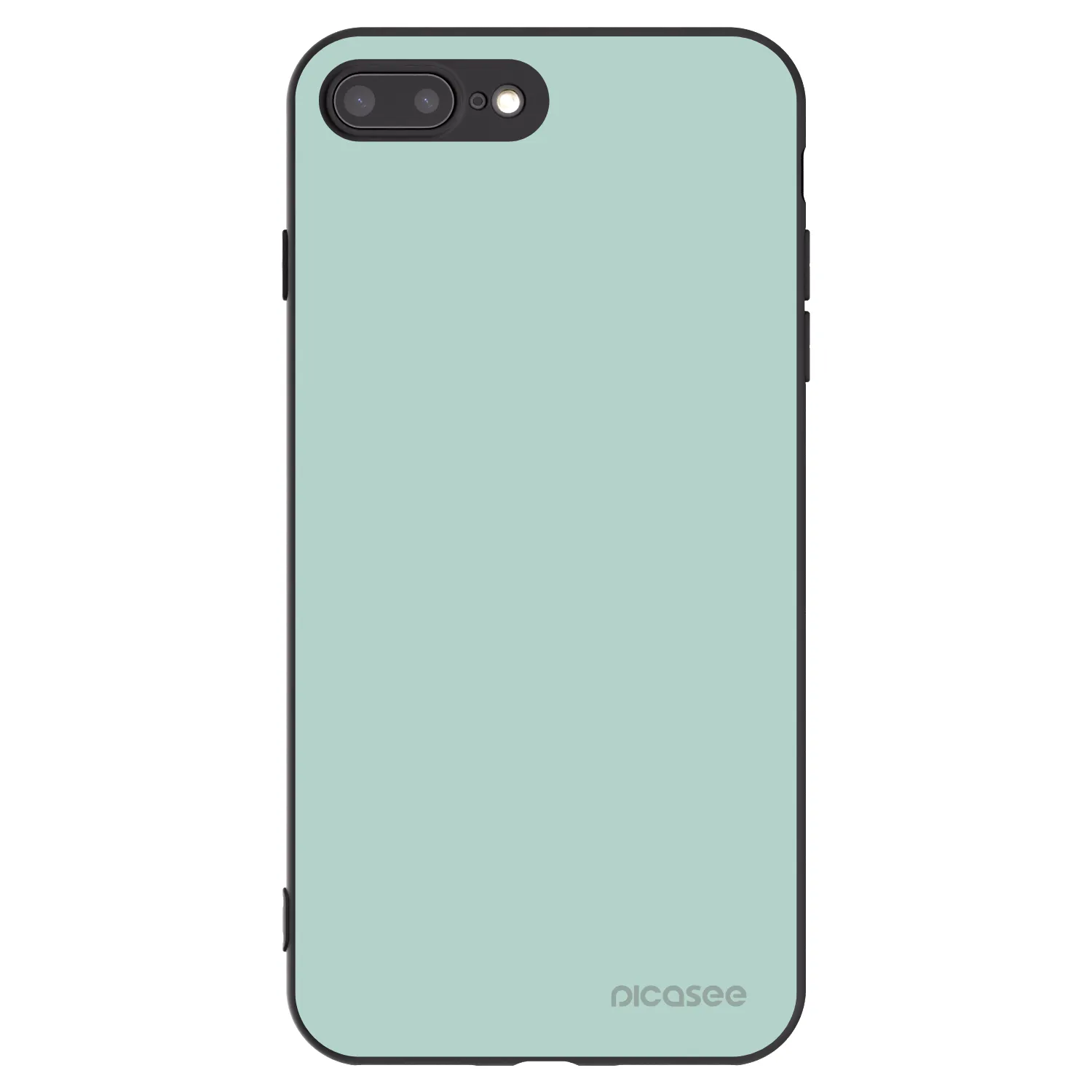 Picasee husă neagră din silicon pentru Apple iPhone 8 Plus - Pastel Charm