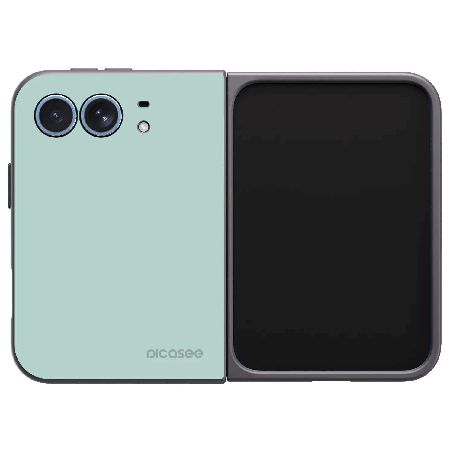 Picasee husă neagră din silicon pentru Apple iPhone Duo - Pastel Charm