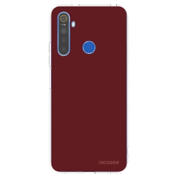 Picasee husă transparentă din silicon pentru Realme 5 - Red Bliss
