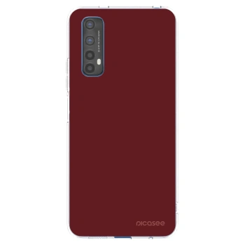 Picasee husă transparentă din silicon pentru Realme 7 - Red Bliss