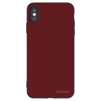 Picasee husă neagră din silicon pentru Apple iPhone XS Max - Red Bliss