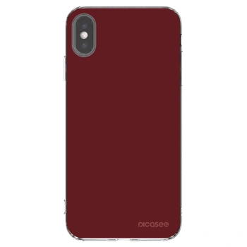 Picasee husă transparentă din silicon pentru Apple iPhone XS Max - Red Bliss