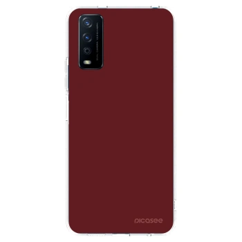 Picasee husă transparentă din silicon pentru Vivo Y11s - Red Bliss