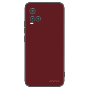 Picasee husă neagră din silicon pentru Vivo Y33s - Red Bliss
