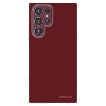 Picasee husă transparentă din silicon pentru Samsung Galaxy S22 Ultra 5G - Red Bliss