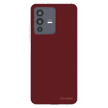 Picasee husă transparentă din silicon pentru Vivo V23 5G - Red Bliss