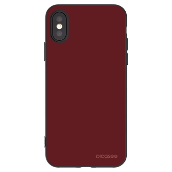 Picasee husă neagră din silicon pentru Apple iPhone X/XS - Red Bliss