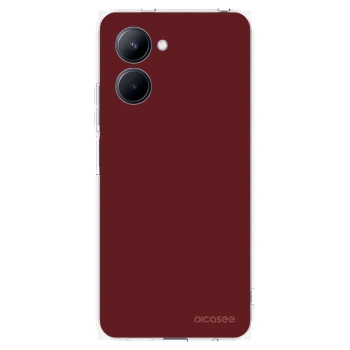 Picasee husă transparentă din silicon pentru Realme C33 (2023) - Red Bliss