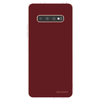 Picasee husă transparentă din silicon pentru Samsung Galaxy S10 Plus G975 - Red Bliss
