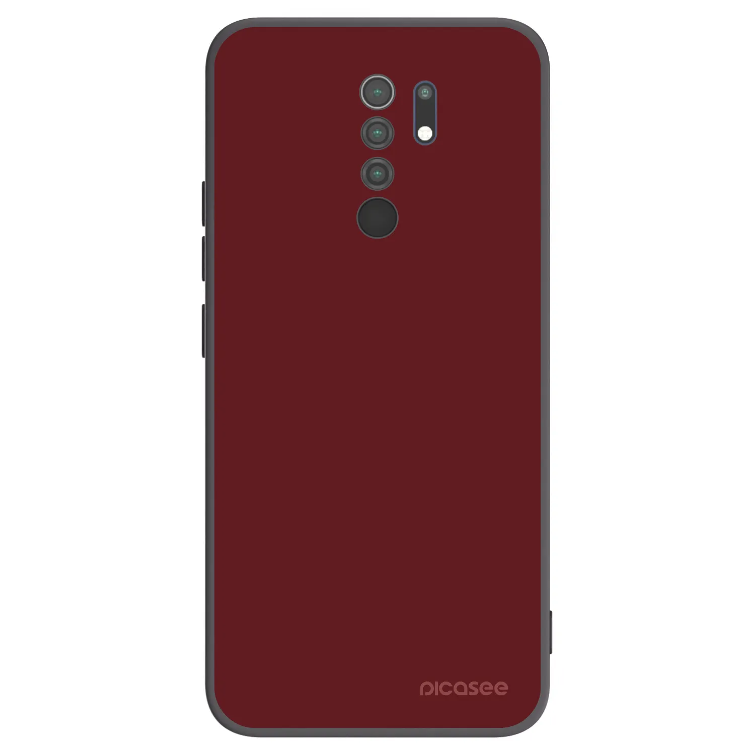 Picasee husă neagră din silicon pentru Xiaomi Redmi 9 - Red Bliss