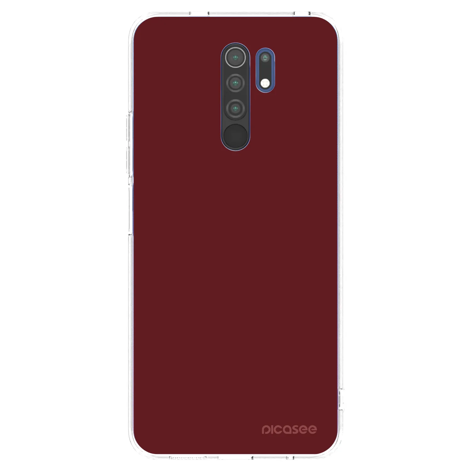 Picasee husă transparentă din silicon pentru Xiaomi Redmi 9 - Red Bliss