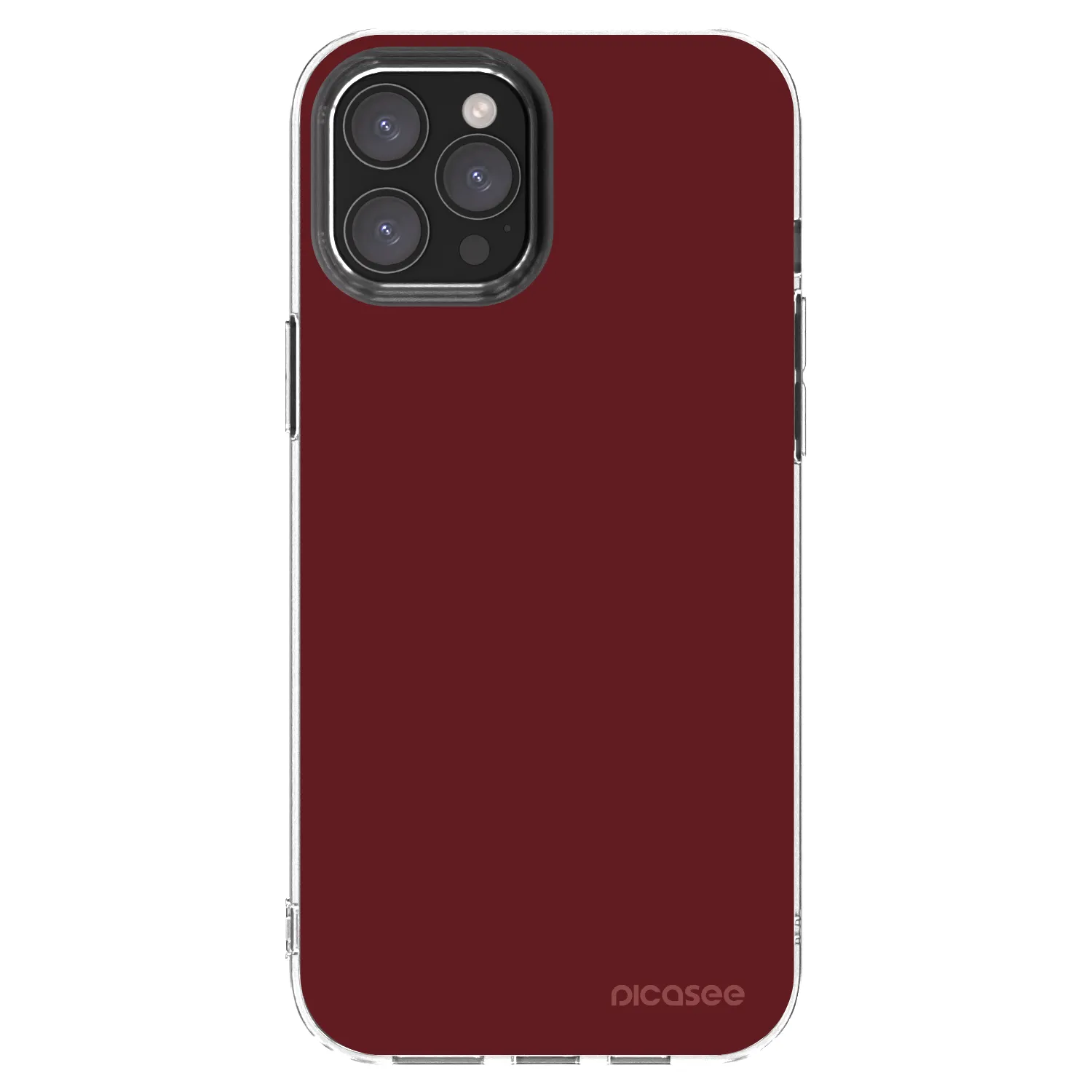 Picasee husă transparentă din silicon pentru Apple iPhone 12 Pro Max - Red Bliss