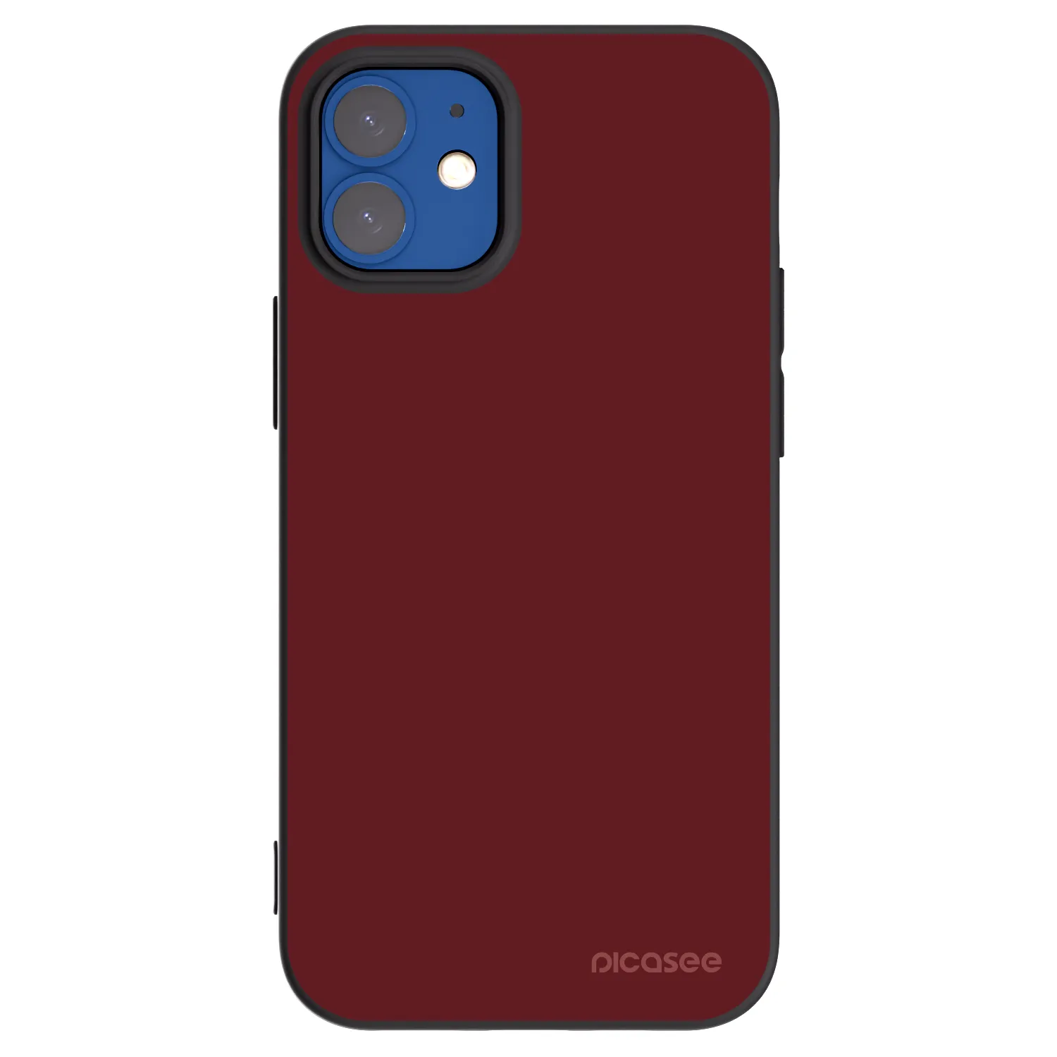 Picasee husă neagră din silicon pentru Apple iPhone 12 mini - Red Bliss