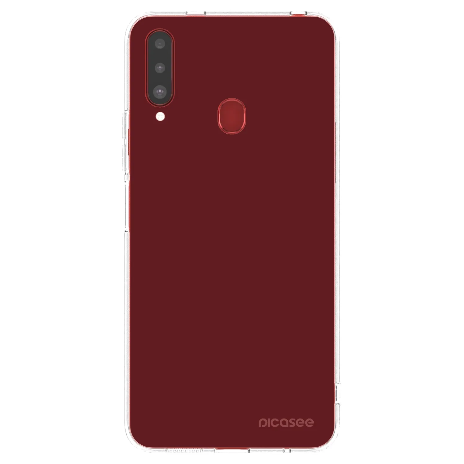 Picasee husă transparentă din silicon pentru Samsung Galaxy A20s - Red Bliss