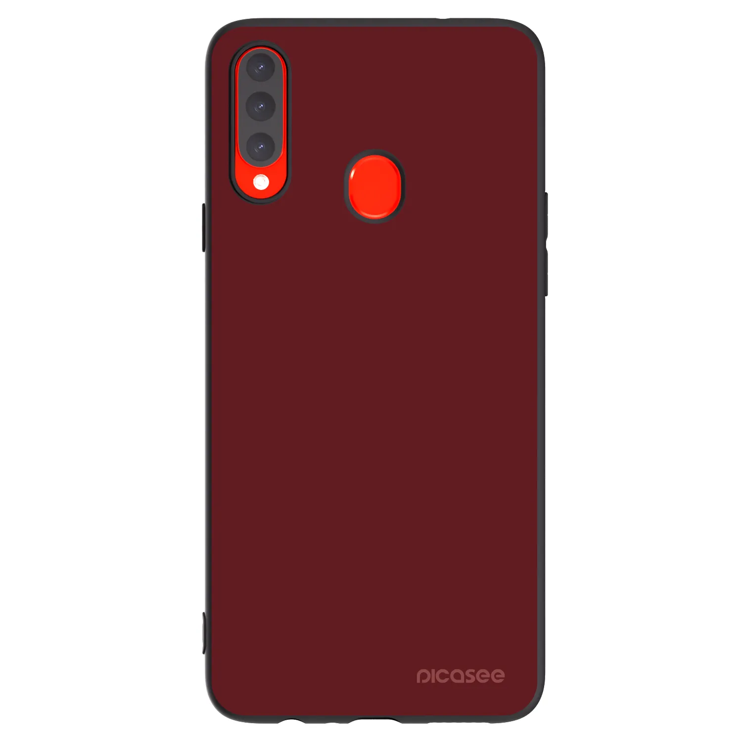 Picasee husă neagră din silicon pentru Samsung Galaxy A20s - Red Bliss