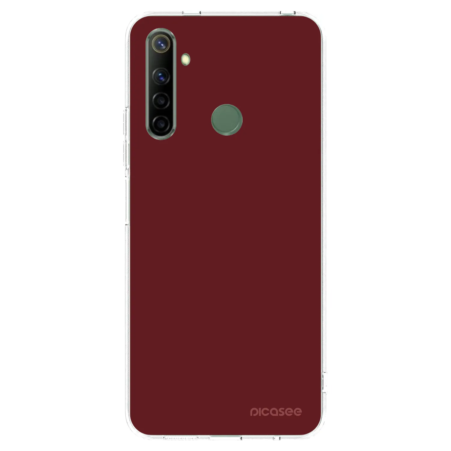 Picasee husă transparentă din silicon pentru Realme 6i - Red Bliss
