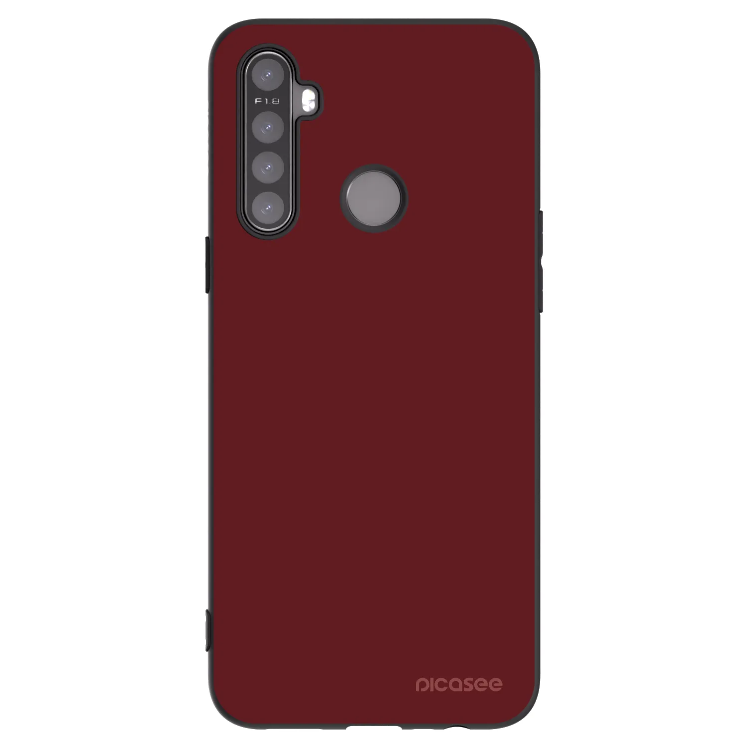 Picasee husă neagră din silicon pentru Realme 6i - Red Bliss