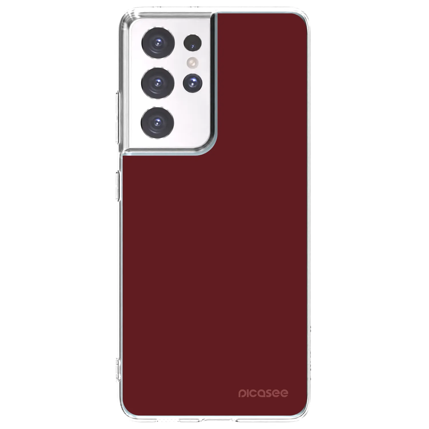Picasee husă transparentă din silicon pentru Samsung Galaxy S21 Ultra 5G G998B - Red Bliss