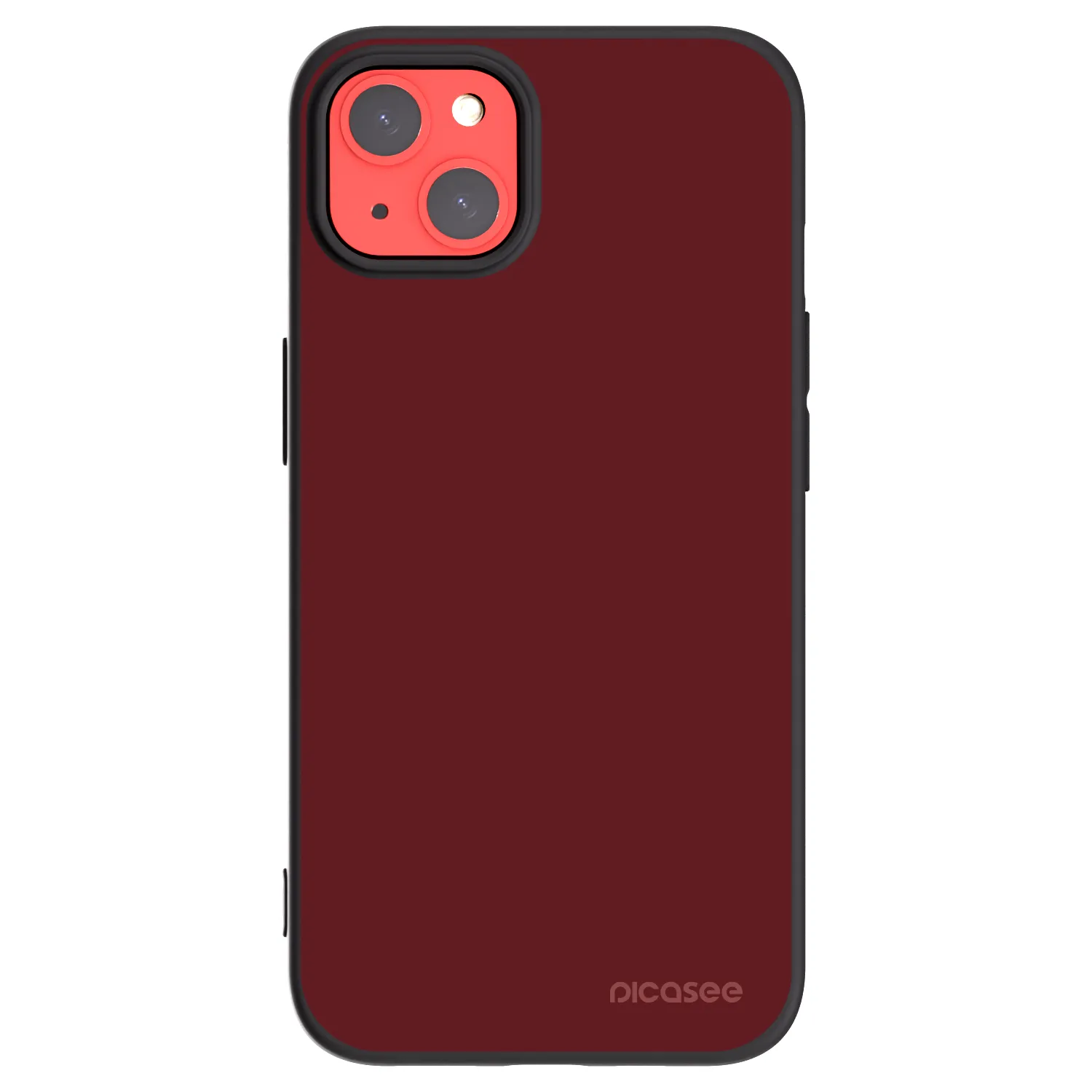 Picasee husă neagră din silicon pentru Apple iPhone 13 - Red Bliss