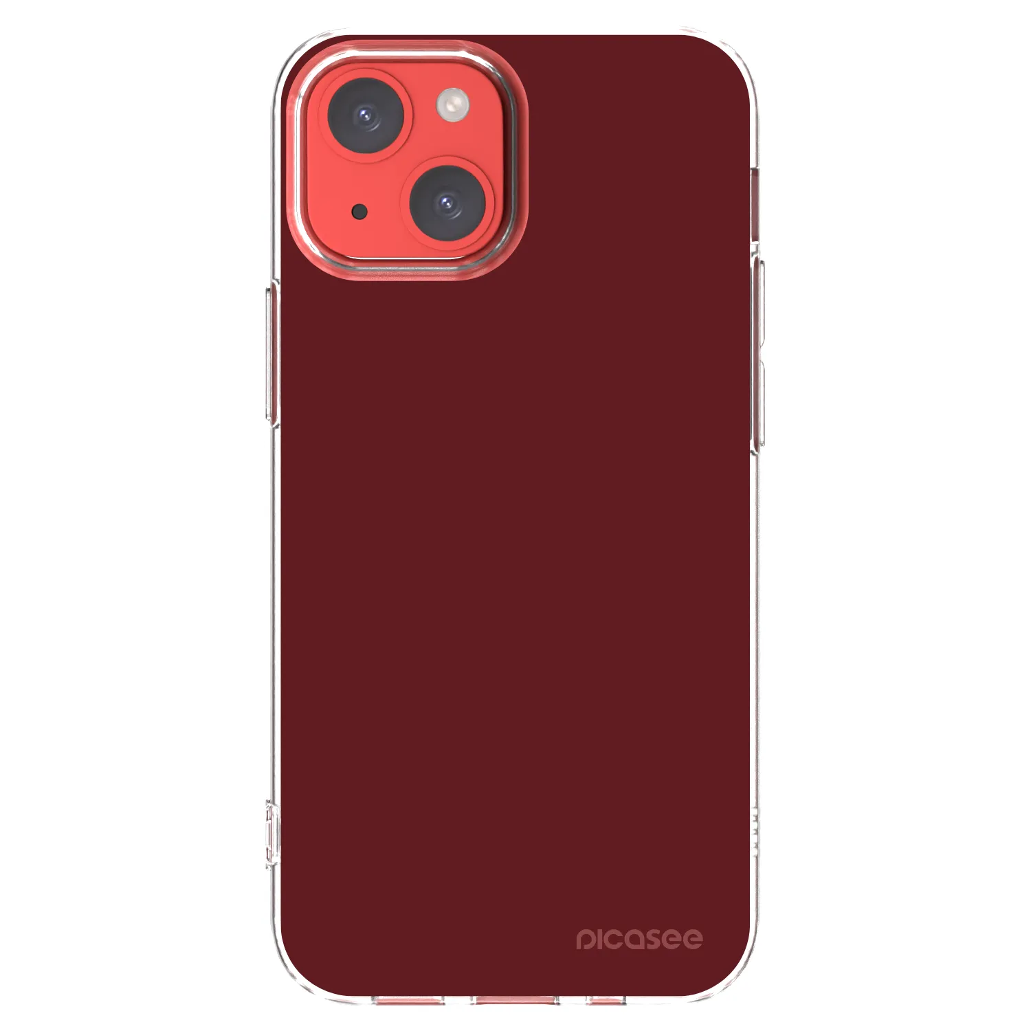 Picasee husă transparentă din silicon pentru Apple iPhone 13 mini - Red Bliss